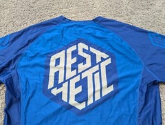 Aesthetic T Shirt Mens Extra Large Blue Short Sleeve Athletic Sports
