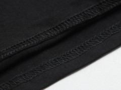 New Men Luxury Rhinestones Diamond Rabbit Black Long T-Shirt High Quality