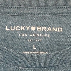Lucky Brand Los Angeles Large T-Shirt Blue Joshua Tree Cotton Polyester Rayon