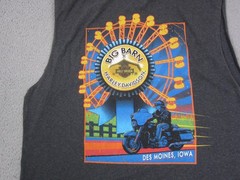 Vintage Harley Davidson Shirt Mens Extra Large XL Gray Big Barn Tank Top 80s