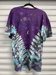 Vintage 1992 Liquid Blue GALAXY Tie Dye T-Shirt Mens XL Hippie Rave Single 90s