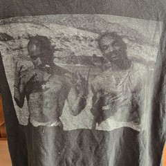Original Flavor Tupac and Snoop Dog Graphic Tee Distressed Size Medium Black