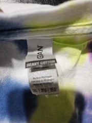 Tie Dyed Crew Neck T-Shirt Gildan Hand Made Unisex Size 2XL Y2K 70’s Multicolor