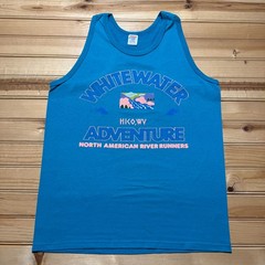 Vintage 80s Whitewater Adventure Hico West Virginia River Tank Top Shirt – Large