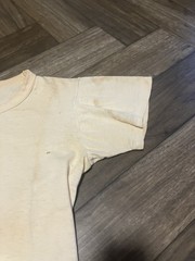 Vintage 50s BVD T Shirt Cotton Sz 18 Distressed Patina