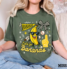 Funny Baseball Shirt Banana Character Sports Graphic Tee Cute Game Day Outfit