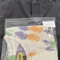 Chinatown Market Shirt Mens 2XL White Tie Dye Spiral Logo Back Hit Graphic Tee