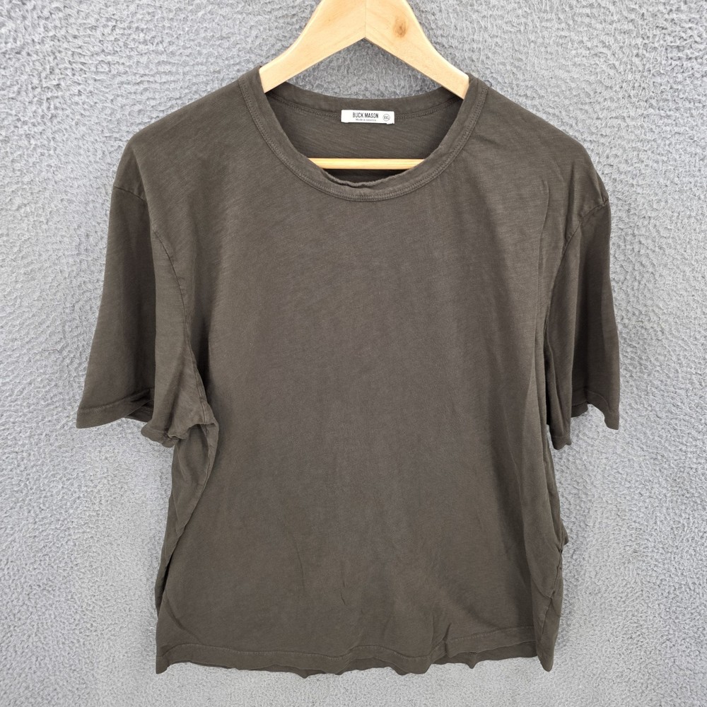 Buck Mason Shirt Mens 2XL Green Slub Classic Tee