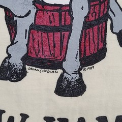 Vintage 1989 Funny Donkey Shirt Large 21×28 New-Hampshire