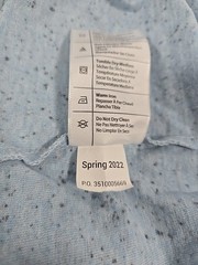 CARHARTT Short Sleeve Loose Fit T-Shirt Blue Flecked Patch Pocket Men’s Large