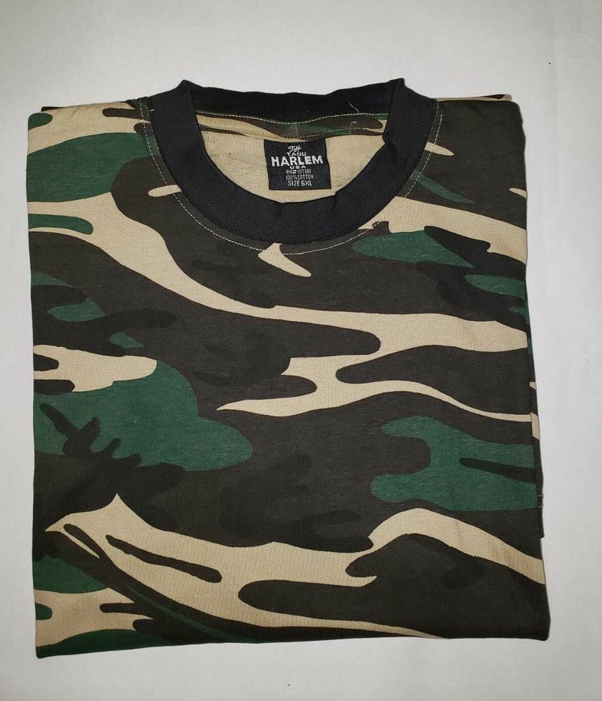 Camouflage 6 SHIRTS 100% cotton woodland