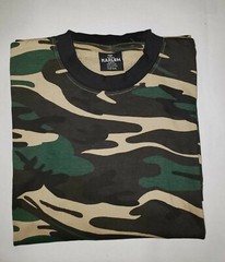 Camouflage 6 SHIRTS 100% cotton woodland