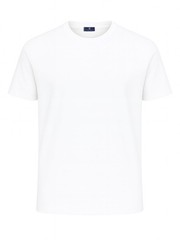 KITON KIRED for Tincati Milano White Exclusive Crepe Cotton Short Sleeve T-Shirt