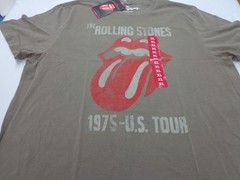 The Rolling Stones 1975 US Tour T Shirt Size XL NEW
