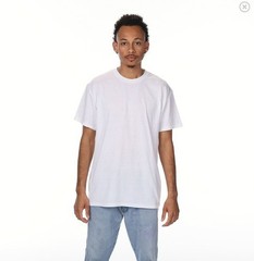 Gildan G800 Adult 5.5 oz 50-50 White T-Shirt Size Small – 5 count
