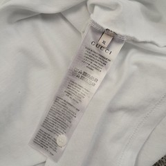 Gucci T Shirt Extra Large Men’s White Cotton Polo Designer Summer Short Sleeve