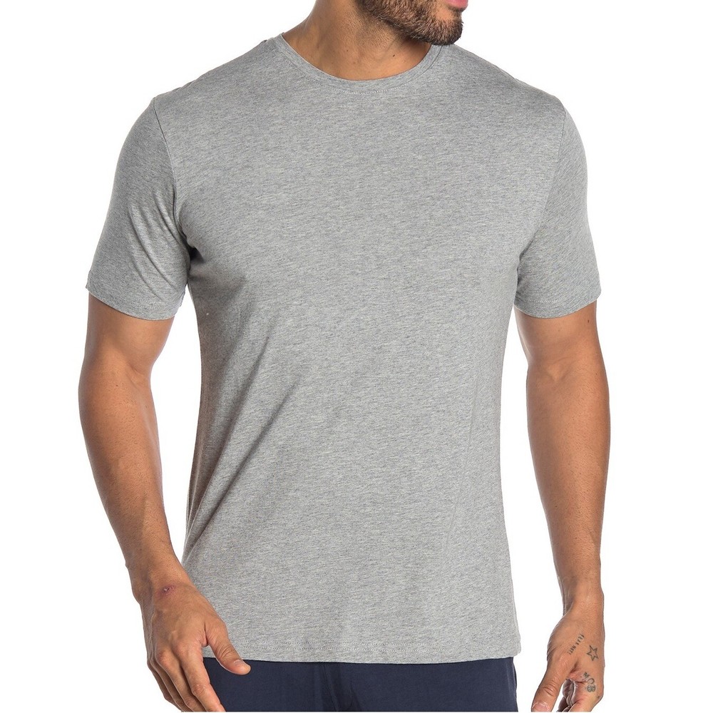 Slate & Stone $78 NWT Men’s Pierre Cotton Blend SS Crew T-Shirt Heather Grey 2XL