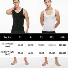 Men’s Toning Vest Compression Shirt Tank Gynecomastia Belly Control Body Shaper