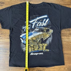 Snap On Tools Men’s Short Sleeve T-Shirt Size L/XL Premium Black Logo Graphic