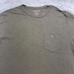 Todd Snyder Shirt Mens XL Olive Green Pocket Tee Homespun Jersey Made USA Casual
