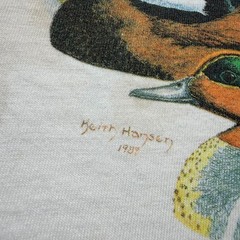 Vintage 1989 North America’s Native Ducks Nature Birds Graphic T-Shirt USA XL