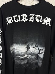 1Burzum Aske Norwegian Black Metal Boot Long Sleeve Black Size ~L Tag Cut