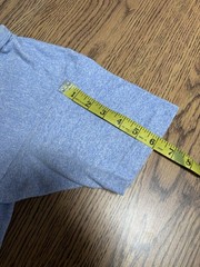 Vintage Champion Blue Bar 70s Heather Blue Cotton Rayon Blend Blank T-Shirt Sz M