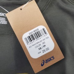 Asics Paintbrush T-Shirt Men’s XS Green Cotton Graphic Short Sleeve Pullover