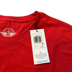 Dockers Shirt Short Sleeve Front Logo Tee Casual Red Men Size L Large NEW