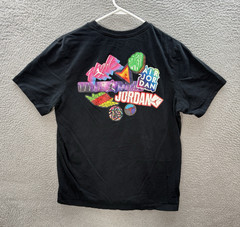 Nike Air Jordan Shirt Adult Large Black Streetwear Hip Hop Grunge Skater Y2K