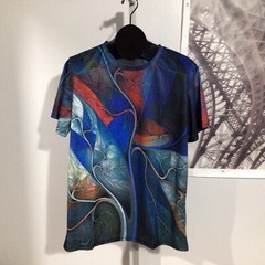 Graphic Prints Vibrant Color Trendy Ultra Soft Casual Short Sleeves Tee Shirts L