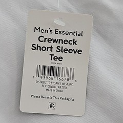 Member’s Mark Men’s XL Essential Crew Neck Short Sleeve T-Shirt Soft Luxe NEW