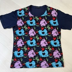 ISSEY MIYAKE T-shirt Painted Print Size 4 Good Condition