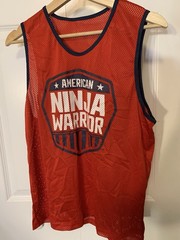 American Ninja Warrior tank top red size approx. M