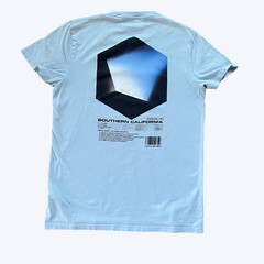 Hollister T-Shirt Adult Medium Short Sleeve Blue Cube Box