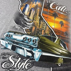 Shaka CALIFORNIA LOWRIDER T-shirt Cali Style Low Rider Urban Streetwear Men’s XL