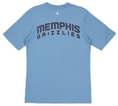 FISLL NBA Men’s Memphis Grizzlies Team Color, Name and Logo Premium T-Shirt