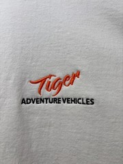 Tiger Adventure Vehicles Logo Men’s White Short Sleeve T-Shirt – 2XL (Off-Road)