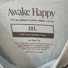 Awake Happy Illusion Of Seperateness Tee 100% Combed Cotton Unisex Size 2XL