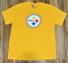Pittsburgh Steelers T-Shirt Men’s XL Bud Light Logo NFL Double Sided Graphic