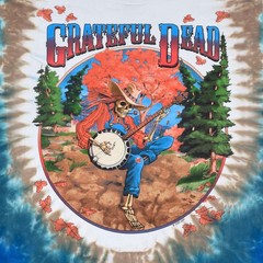 [Limited Edition] Vintage Grateful Dead Banjo Tie-Dye T-Shirt Liquid Blue