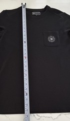 At The Top Of Burj Khalifa skyscraper, Dubai, UAE – Black Pocket Logo T-Shirt, S