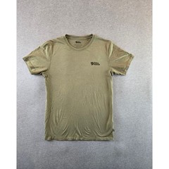 Fjallraven Tornetrask Tee Mens Small Green Graphic Back Mountain Logo T-Shirt