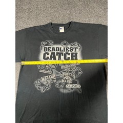 Deadliest Catch Discovery Channel T-Shirt Mens XL Black 2009 Graphic Tee Alaska