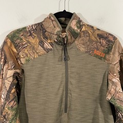 5.11 Tactical Men Realtree Camouflage Rapid Response Quarter-Zip Shirt Size S