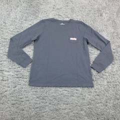 Vineyard Vines Shirt Mens Medium Blue Blazer Whale Pocket Long Sleeve Tee NWOT