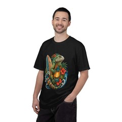 Paper Cut Surf Lantern Iguana T-Shirt Graphic
