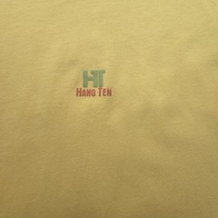 VTG Hang Ten Mens Shirt Small Yellow Basic Quite Surf Logo 90s Beach Hong Kong