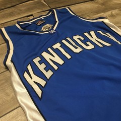 Blue Colosseum Kentucky Wildcats NCAA Basketball Jersey Uniform Size XL Vintage