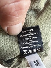american giant t shirt M Green Fitted Thick Cotton
